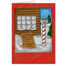 Funny Christmas Cards: North Pole Moving