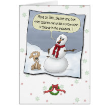 Funny Christmas Cards: Toes Up