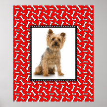 Funny Christmas Dog Portrait Photo Template Print