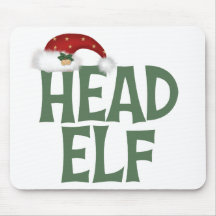 Funny Christmas Elf Mousepad