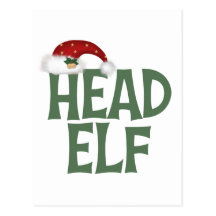 Funny Christmas Elf Postcards