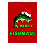 Funny Christmas fishing Card