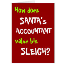 Funny Christmas Joke Card for Accountant or Client