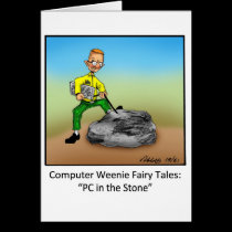 Funny Computer Cartoon Gift! cards