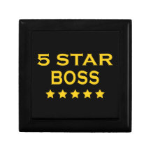 Funny Cool Bosses : Five Star Boss Trinket Boxes