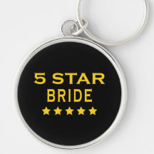 Funny Cool Brides : Five Star Bride Keychain