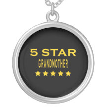 Funny Cool Grandmothers : Five Star Grandmother Pendant