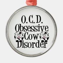 Funny Cow Christmas Ornament