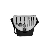 funny culinary messenger bags