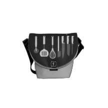 funny culinary school courier bag