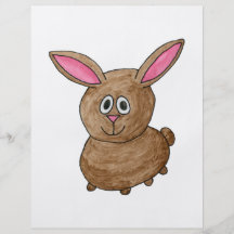 Funny Cute Rabbit. Flyers