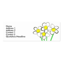 Funny daisy business card