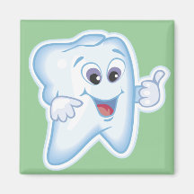 Funny Dental Health Fridge Magnet