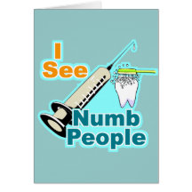 Funny Dentist Dental Hygienist Card