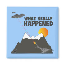 Funny Dinosaur extinction magnets