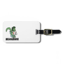 Funny dinosaur luggage tags