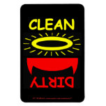 Funny Dishwasher Magnet Devil Angel