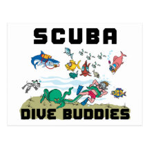 Funny Dive Buddy SCUBA Dive Buddy Postcard