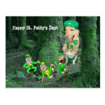 Funny Dog & Cat St. Patrick's Day Postcards
