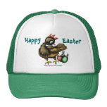 Funny Easter chicken and bunnies hat