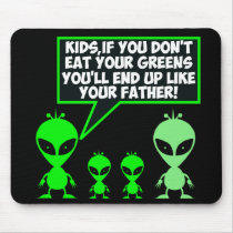 Funny eat your greens mousepads
