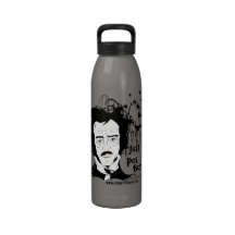 Funny Edgar Allen Poe Quote Water Bottle