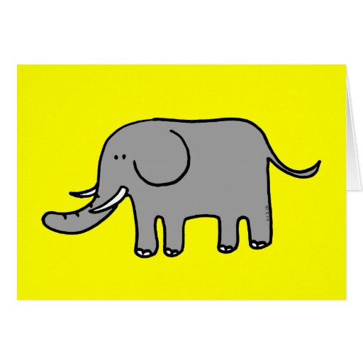 Funny elephant cards