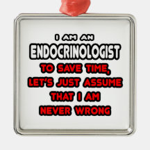 Funny Endocrinologist T-Shirts and Gifts Christmas Ornament