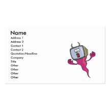 funny evil spirit computer monitor business card template