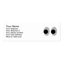 Funny eyes business card templates