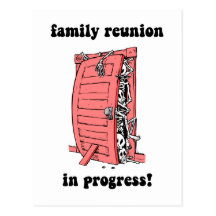 Funny family reunion postcards