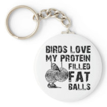 Funny fat balls keychains