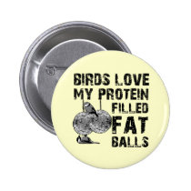Funny fat balls buttons