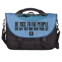 Funny fat joke commuterbag
