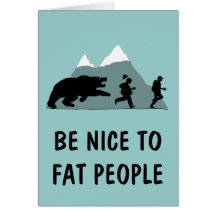Funny fat joke card