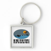 Funny fat joke keychains
