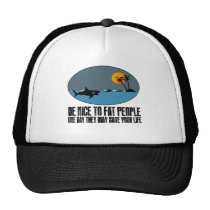 Funny fat joke hats