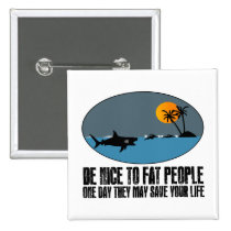 Funny fat joke buttons
