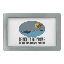 Funny fat joke belt buckles