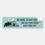 Funny fat Santa Bumper Stickers