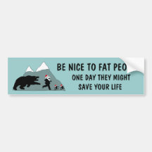 Funny fat Santa Bumper Stickers