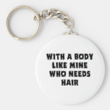 Funny Father's Day Bald Man Key Chains