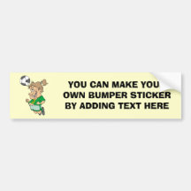 Funny Female Soccer Player Tshirts and Gifts Bumper Stickers