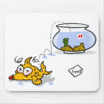 funny fish mouse mats