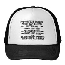 FUNNY FISHING OBSESSION HAT