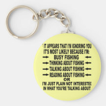 FUNNY FISHING OBSESSION KEY CHAIN