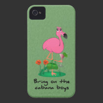 Funny Flamingo iPhone 4/4S Barely There Case casemate cases