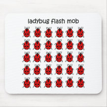 funny flash mob ladybug mousepad