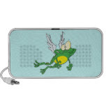 funny flying froggy frog cartoon speaker system
