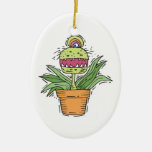 funny flytrap plant monster ornaments